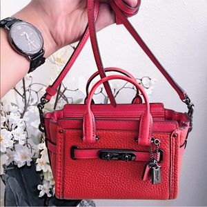 COACH Pebbled Leather Swagger